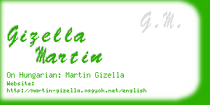 gizella martin business card